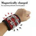 thumbnail image 5 of quanjun Magnetic Wristband,Small Hardware Tool Nail Suction Wrist Strap,Gifts for Men, Tool Belt Magnetic Wristband for Holding Screws, Cool Gadgets, 5 of 7