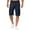 Navy, variant on Men's Retro Washed 6-Inch Work Shorts, Straight-Leg Multi-Pocket Cotton Cargo Shorts with Vintage Distressed Finish ,Black S