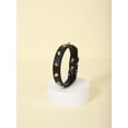 thumbnail image 1 of Zhuge Collar para gatos con hebilla ajustable, suave, para perros pequeños o gatos (negro, talla M), 1 of 4