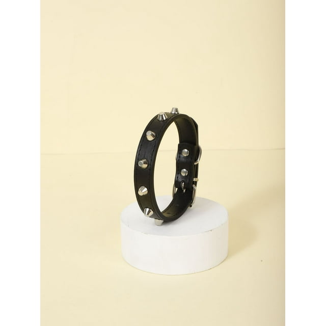 Zhuge Collar para gatos con hebilla ajustable, suave, para perros pequeños o gatos (negro, talla M)