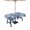 Blue, variant on Outdoor Tablecloth with Umbrella Hole Zipper Modern Tree Branches Round Tablecloth 54" Waterproof Outside Table Cloth Contemporary Black Botanical Patio Table Cover Tablecloths for Picnic Party