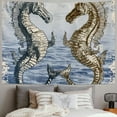 thumbnail image 2 of Orinice Sea Horses Tapestry Wall Hanging Unique Style Graphic Tapestries Home Wall Decor Art for Living Room Bedroom Apartment Farmhouse Dorm 40x30inch, 2 of 6