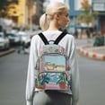 thumbnail image 7 of FORMRS Mini Backpack Purse for Women Travel Daypack Casual Shoulder Bag, Sea Boat, 7 of 7