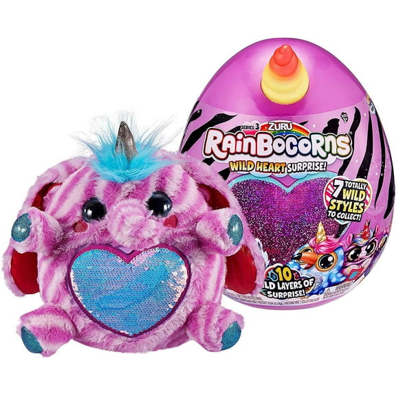 Rainbocorns Series 3 Wild Heart Elephant Surprise Mystery Egg Plush
