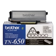 Brother Genuine High Yield Toner Cartridge, TN650, Replacement Black Toner, Page Yield Up To 8,000 Pages