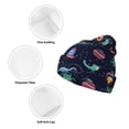 thumbnail image 3 of Hirioo Space Dinosaur for Men's Knit Cuffed Beanie for Outdoor Activities Unisex, 3 of 6