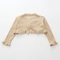 thumbnail image 4 of GYRATEDREAM Girls Long Sleeve Bolero Cardigan Kids Button Closure Knitted Shrug Cropped Sweaters Tops 1-8 Years, 4 of 5