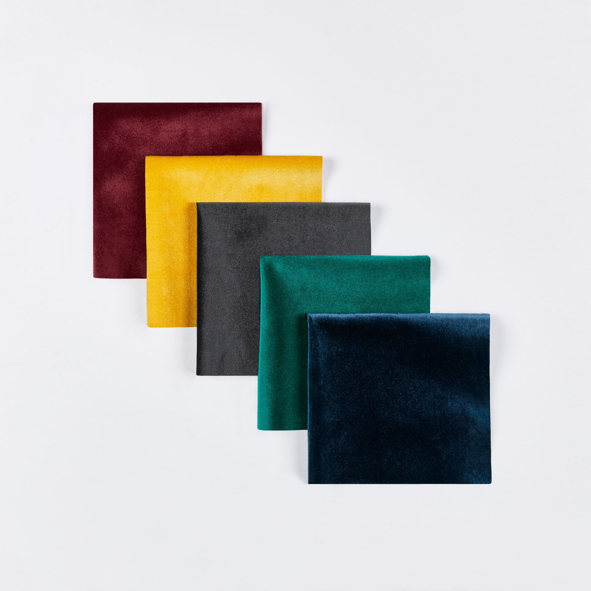 Modern Velvet Light Filtering Window Curtain Panel Pair, Emerald, 52x84