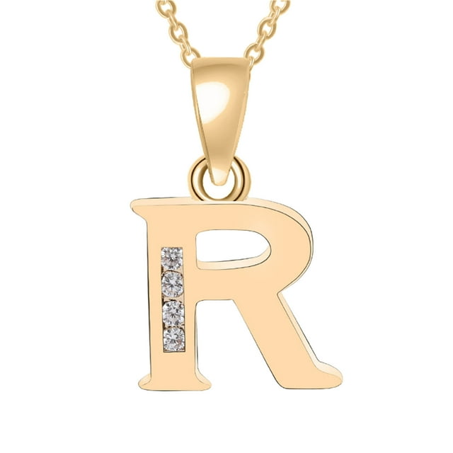 Xihbxyly Collar con Colgante de Cadena con 26 Letras y Nombre En Inglés para Mujer