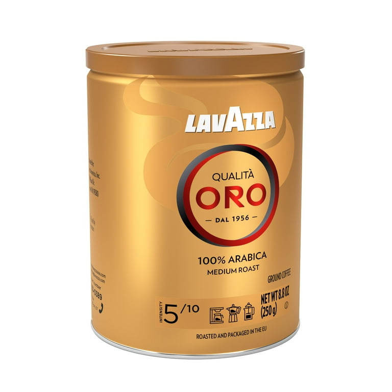 Lavazza Qualita Oro Italian Ground Coffee, Medium Roast, Espresso