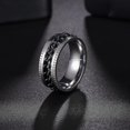thumbnail image 2 of Mens Anxiety Rings Fidget Rings For Men Women Chain Spinner Rings For Kids Teen Titanium Steel Rings, 2 of 5