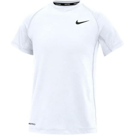 Nike Boys Pro Short Sleeve Tee (US, Alpha, Small, Regular, White)