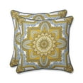 thumbnail image 2 of Pillow Perfect  Outdoor/ Indoor Malacca Yellow/Gray 18.5-inch Throw Pillow (Set of 2), 2 of 2