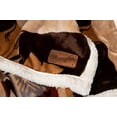 thumbnail image 4 of Carstens, Inc Carstens Wrangler Buffalo Southwestern Sherpa Fleece 54x68 Throw Blanket Brown, 4 of 5