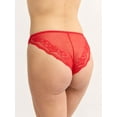 thumbnail image 3 of Joyspun Women's Cheeky Panties with Lace Back, 2-Pack, Sizes XS-3XL, 3 of 6