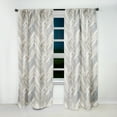 thumbnail image 3 of Designart "Elegant Nordic Beauty" Geometric Blackout Curtain Single Panel, 3 of 4