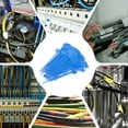 thumbnail image 7 of 4inch Zip Ties, 200pcs Cable Ties Tags Nylon Wire Marking Label Self Locking Plastic Straps Write on with Label Tags Paper for Organization Cord Network Ethernet Marking, Blue, 7 of 7