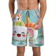 thumbnail image 1 of Balery Kawaii Sushi Characters Delight Traje de Baño Estilo Hawaiano para Hombre, Shorts de Secado Rápido con Bolsillos-Medium, 1 of 6