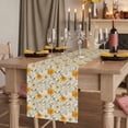 thumbnail image 2 of Table Runners 72 Inches Long Dress Scarves, Spring Daisy Farmhouse Kitchen/Dining Table Runner, Coffee Tablerunners, Country Vintage Yellow White Floral Leaf 16x72 Inch, 2 of 9