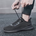 thumbnail image 5 of Men's Running Shoes Wide Toe Walking Sneakers Breathable Knit Sport Shoes Comfortable Tennis Athlet𝗂c Shoes with Durab𝗅e Outsole for Summer and Autumn, 5 of 9