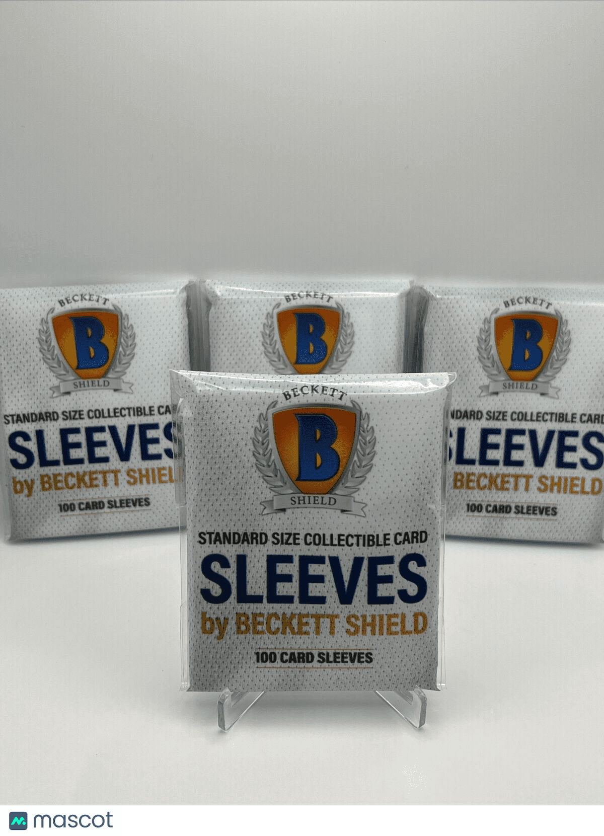 Beckett Shield Soft Card THICK Sleeves 4 Packs of 100 Sleeves for 130pt  Cards