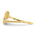 thumbnail image 3 of 14K Yellow Gold Ring Band Themed Polished Shells, Size 9, 3 of 5