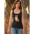 thumbnail image 2 of A Sitting Corgi With A Bone Tank Women -Image by Shutterstock, Female x-Small, 2 of 4