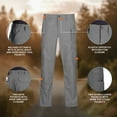 thumbnail image 5 of Propper Men's Stretch Waist Cargo Work Pant-Gray,Reinforced knee,Relaxed fit,Expandable cargo pockets, 5 of 12