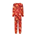 thumbnail image 5 of Halloween Family Pajamas Set Long Sleeve Crew Neck, Soft Matching Halloween Pajamas with Flame Ghost Witch Hat Print, Hot Family Halloween Pajama Set Sleepwear, 5 of 6