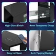 thumbnail image 6 of Pinmoco 47'' TV Stand for TVs up to 55", Gaming Entertainment Center with LED Lights, Black, 6 of 11