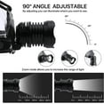 thumbnail image 3 of LED Rechargeable Headlamp, 90000 Lumens Super Bright with 5 Modes and IPX7 Level Waterproof USB Rechargeable Headlamp, 90 Adjustable, Suitable for Outdoor Camping, Running, Cycling,Climbing, Etc, 3 of 7