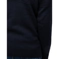 thumbnail image 5 of X RAY JEANS Mens Pattern Block Quarter Zip Sweater, Navy, L, 5 of 6