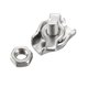 thumbnail image 4 of 5Pcs 304 Acero Inoxidable Clip de Cable de Alambre Simple para Cuerda de 1mm-1.5mm, 4 of 5