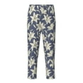 thumbnail image 2 of Disketp Lilies Flowers for Teenagers' Pajama Pants ,Lounge Pants Teen joggers Ideal for Home, School, or Sports-Large, 2 of 6