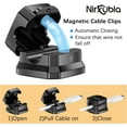 thumbnail image 3 of Magnetic Cable Clips with Enhanced Adhesive - 9 Pack for Cable Organization, 3 of 7