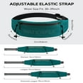 thumbnail image 3 of WATERFLY Unisex Adjustable Sports Jogging Fitness Nylon Running Waist Belt Elastic Band,Green, 3 of 8