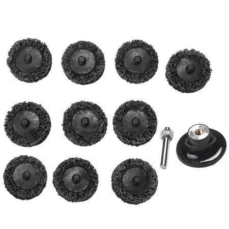 

2 Inch Cleaning & Stripping Quick Change Sanding Disc Remove Paint Rust and Oxidation 10Pcs Disc + 1Pcs Disc Pad Holder