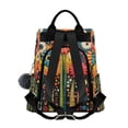 thumbnail image 2 of FORMRS Women's Travel Backpack Purse Anti-Theft Hidden Pockets Casual Shoulder Bag, Red Colorful Flowers with Dots, 2 of 7