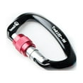 thumbnail image 4 of Eigraketly Mosquetón de seguridad Accesorio de escalada resistente profesional Accesorios de bloqueo Hebilla protectora para proteger el cuerpo Negro+Rojo 5Conjunto, 4 of 6