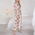 thumbnail image 3 of Sikiie Strawberry Floral Women's Long-Sleeve Shirt and Full-Length Bottom Pajama Set (s-xxl)-Large, 3 of 7
