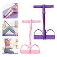 thumbnail image 3 of Multifunction Pedal Resistance Band, 6-Tube Elastic Pull Rope with Foam Handles, Sit-Up Exerciser for Abs & Arm Slimming, 3 of 7