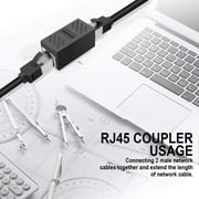 2 Pack RJ45 Network Coupler Joiner Plug Ethernet Cable Network Connector Adapter By PULMCheerger
