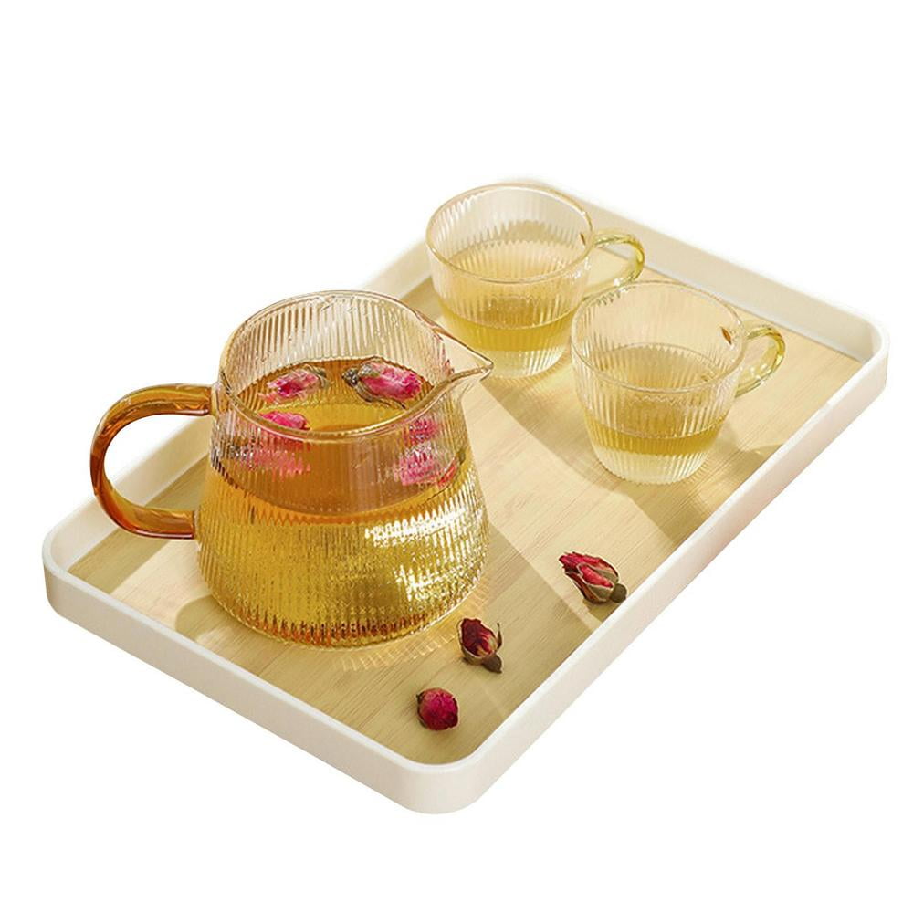 Tea Serving Tray Rectangular Food Trays Serving Plate Trays for