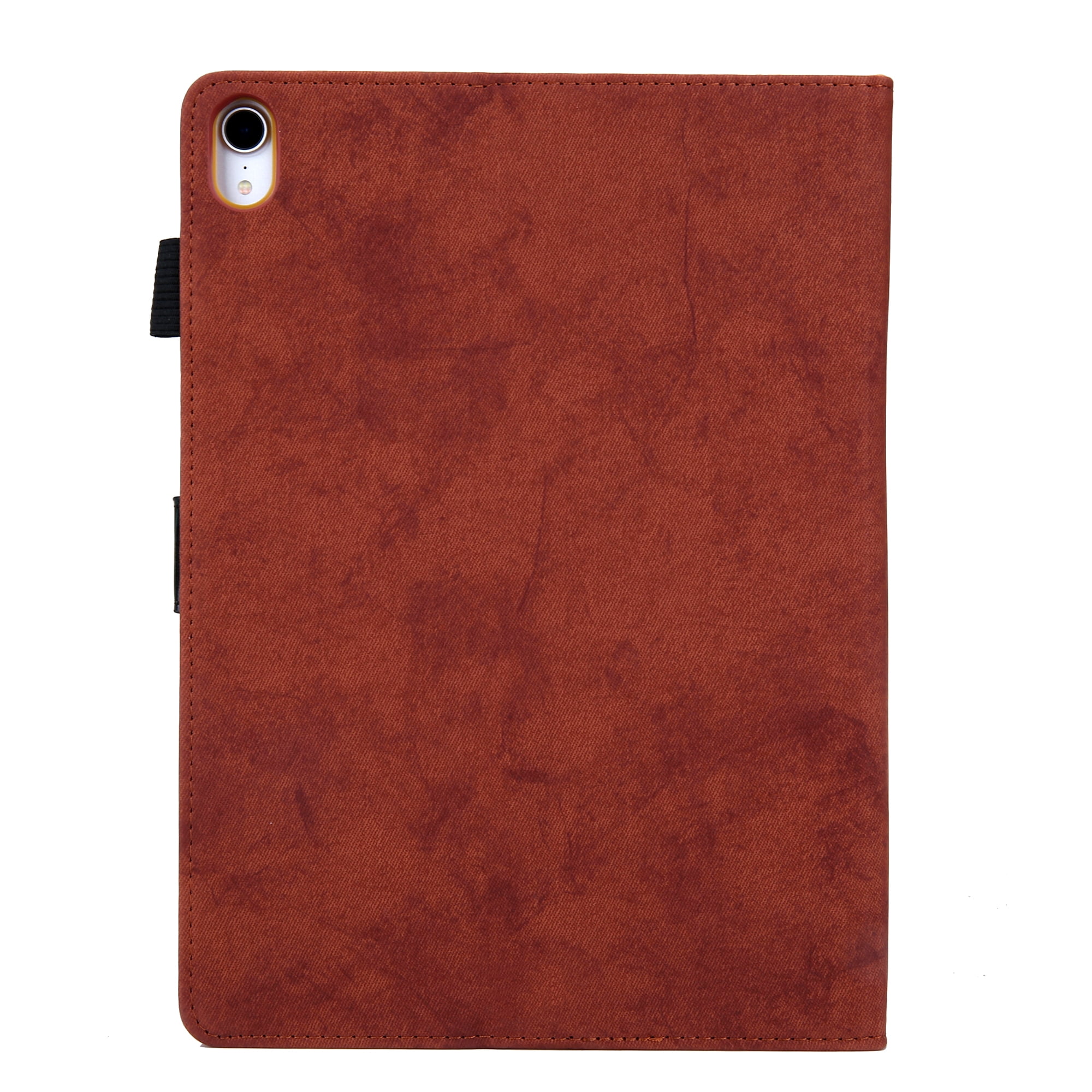 for iPad 10th Gen 10.9" (2022) Case, Retro Card Slot Cover with Pencil Holder, Multi-Angle Viewing Stand, Pocket Design, Folio Leather Case for Apple iPad 10th Gen 10.9" - Brown