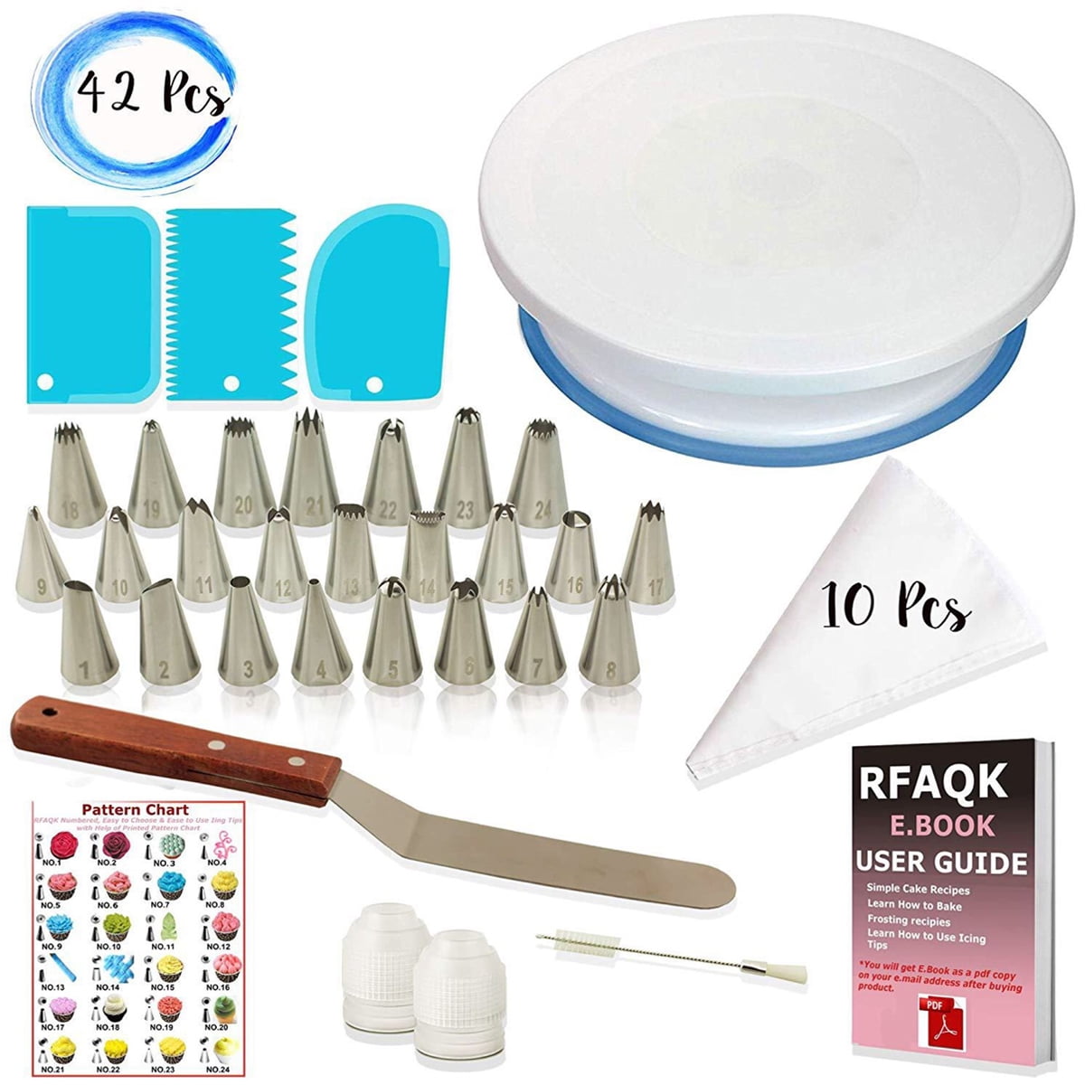 42Pcs Cake Decorating Tools Set for DIY Cake Dessert Pastry Baking