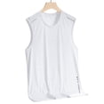 thumbnail image 5 of Hessimy Men's Tank Top Undershirts Moisture Wicking Breathable, Fitted Fit T Shirts for Men（White,XXXXXL), 5 of 6