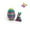 Rainbow Easter Egg & Bunny Set A, variant on Rainbow Easter Egg & Bunny Set, 3D Printed Articulated Rabbit Figurine with Matching Multicolor Egg, Vibrant Spring Decorative Set for Home Display, Easter Basket Fillers, Holiday Table Decor