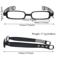 thumbnail image 3 of Compact Mini Pocket Pen Clip Readers 360°Twist Presbyopic Eyeglasses Reading Glasses Folding Portable Anti Blue Light BLACK STRENGTH 3.5X, 3 of 8