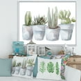 thumbnail image 2 of Designart 'Succulent and Cactus House Plants V' Farmhouse Framed Canvas Wall Art Print, 2 of 5