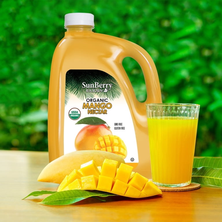 Sunberry Farms, Organic Mango Nectar, 128 oz, Alphonso Mango Blend